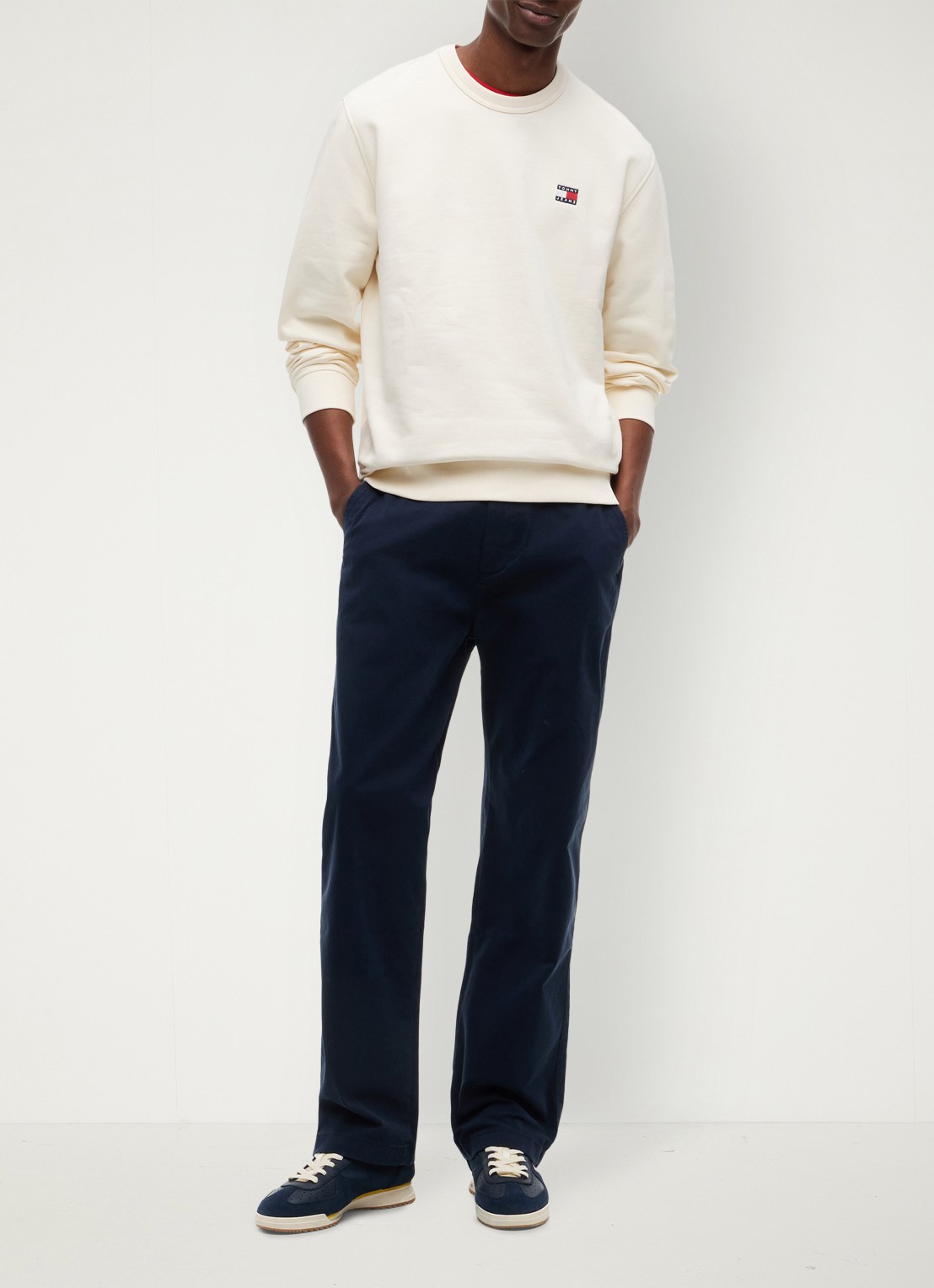 Tommy Hilfiger Regular fit overhemd in linnenblend - voorkant 2 blue storm-c6q / blauw