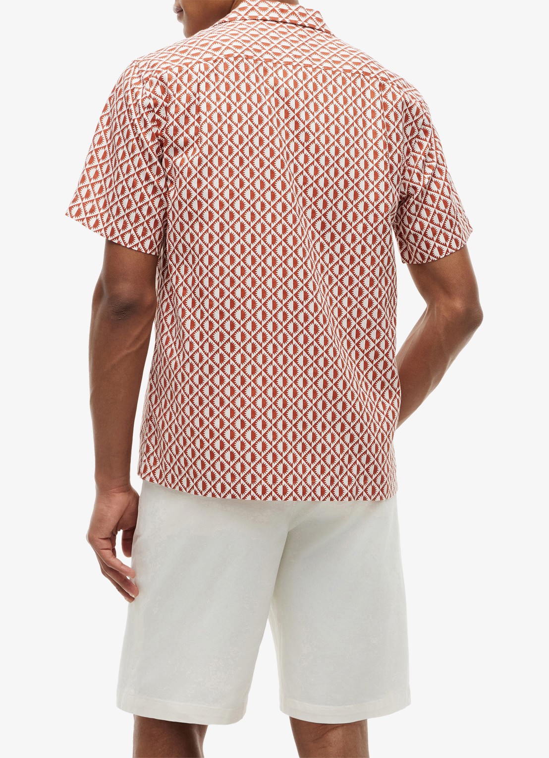 Tommy Hilfiger Regular fit overhemd met grafische print - achterkant 3 rood