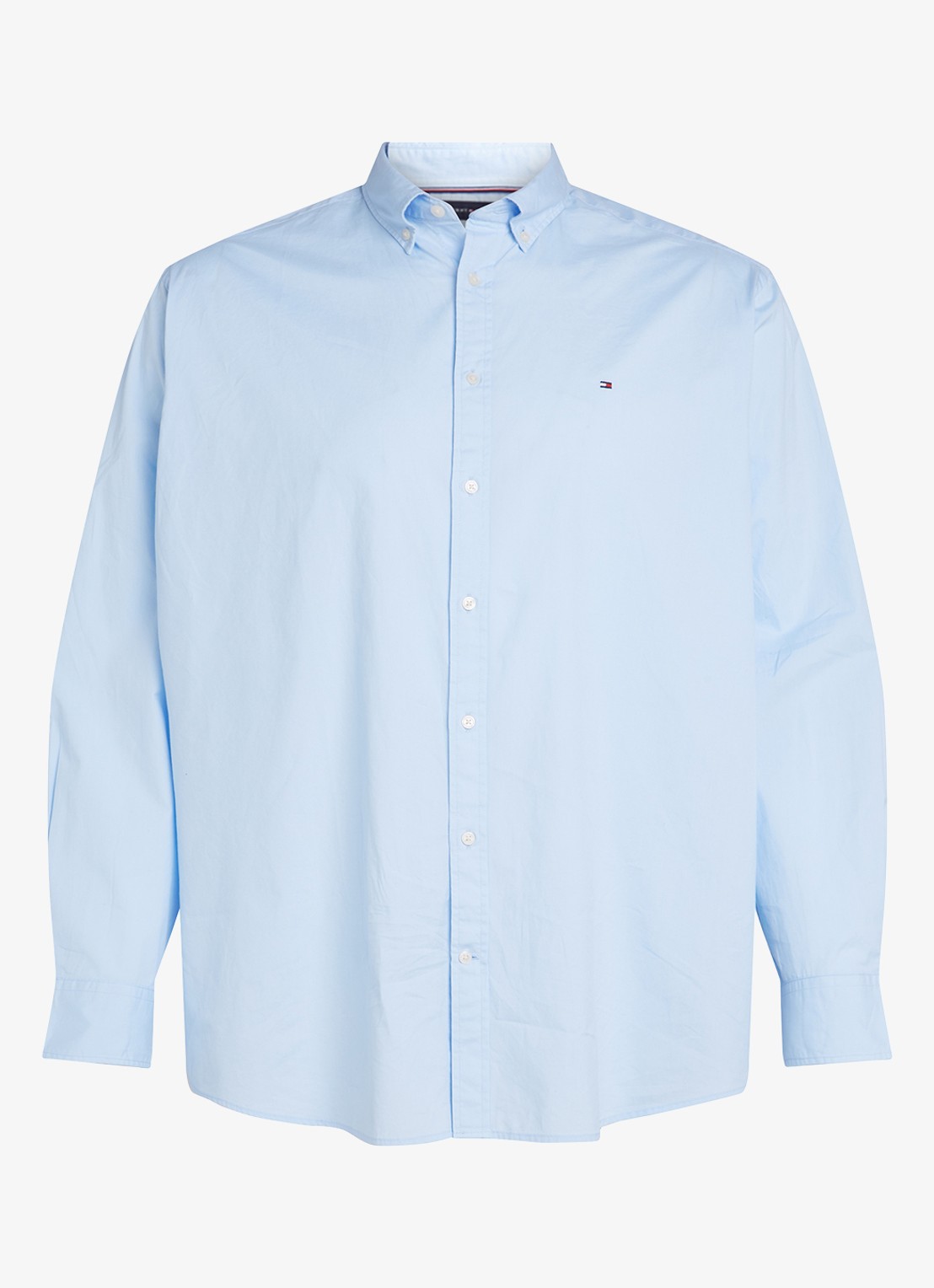 Tommy Hilfiger Regular fit overhemd met logo - voorkant 2 lichtblauw