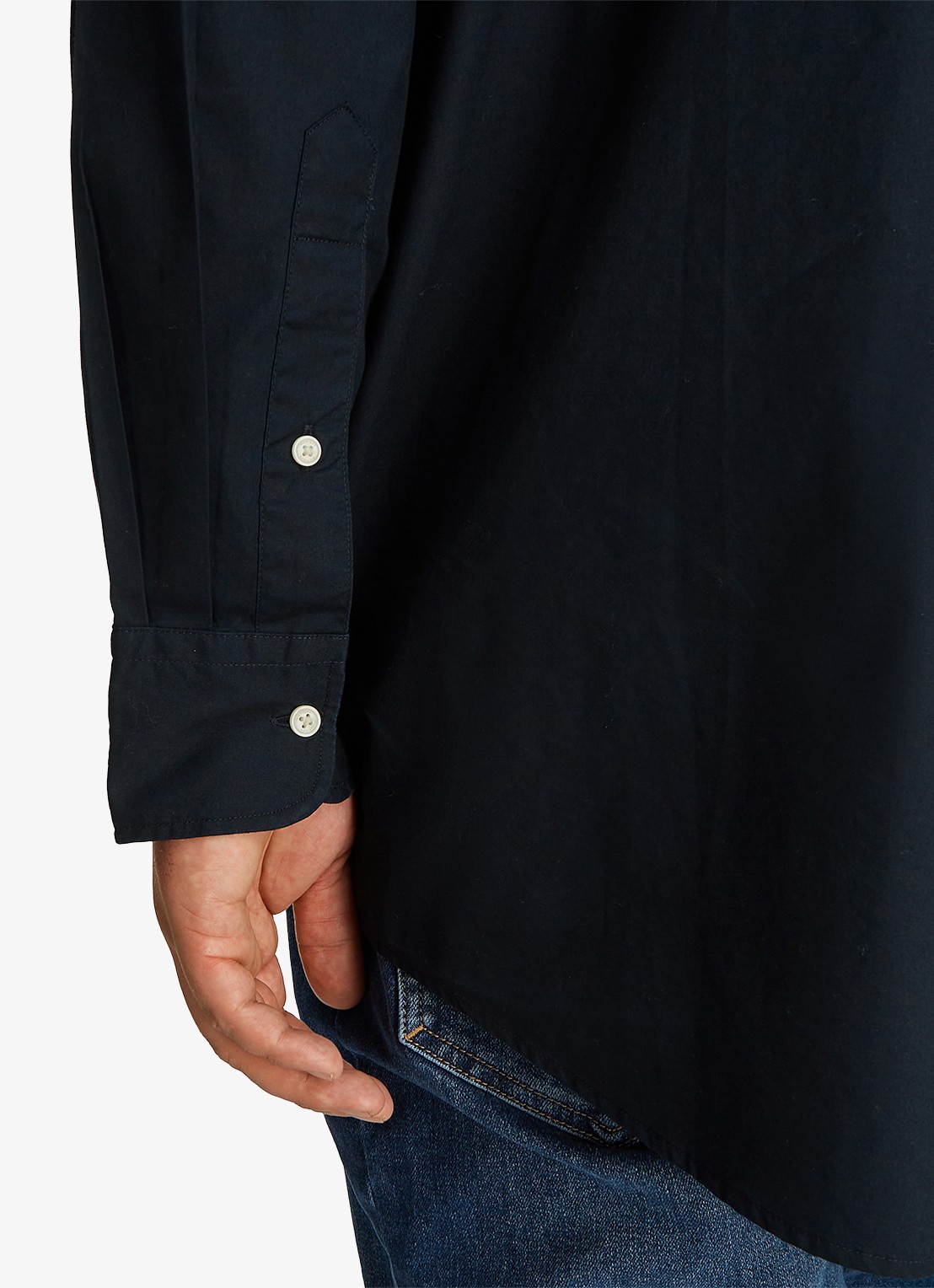 Tommy Hilfiger Regular fit overhemd met logo - detail 2 donkerblauw