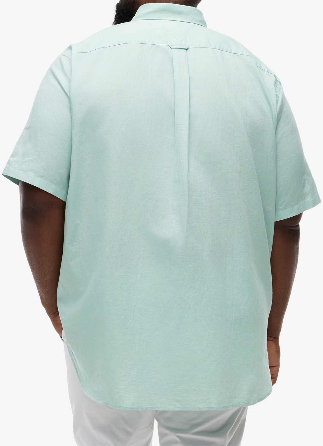 Tommy Hilfiger Regular fit overhemd met logo - achterkant mint