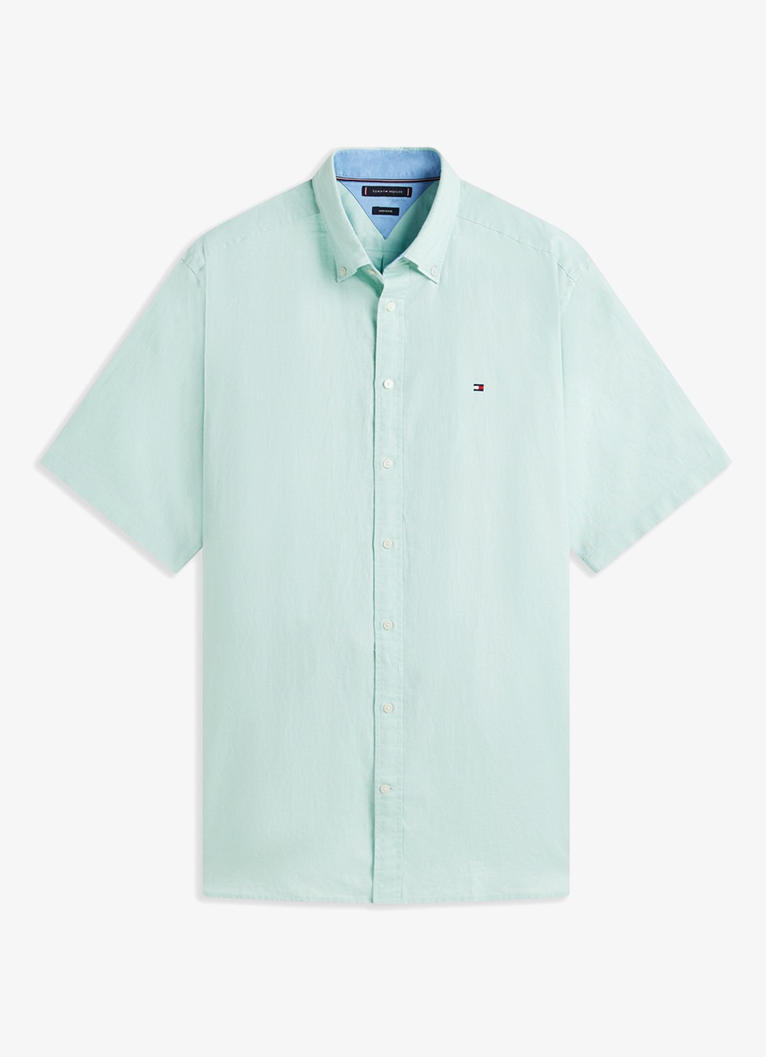 Tommy Hilfiger Regular fit overhemd met logo - voorkant 4 mint
