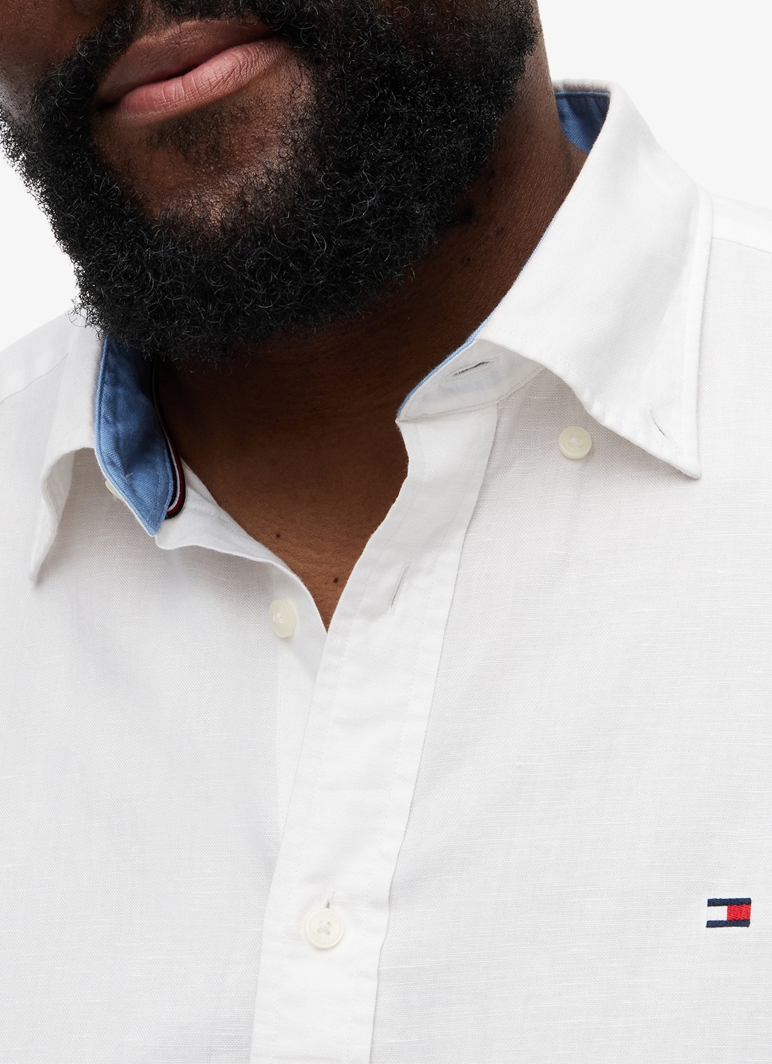 Tommy Hilfiger Regular fit overhemd met logo - detail 2 wit