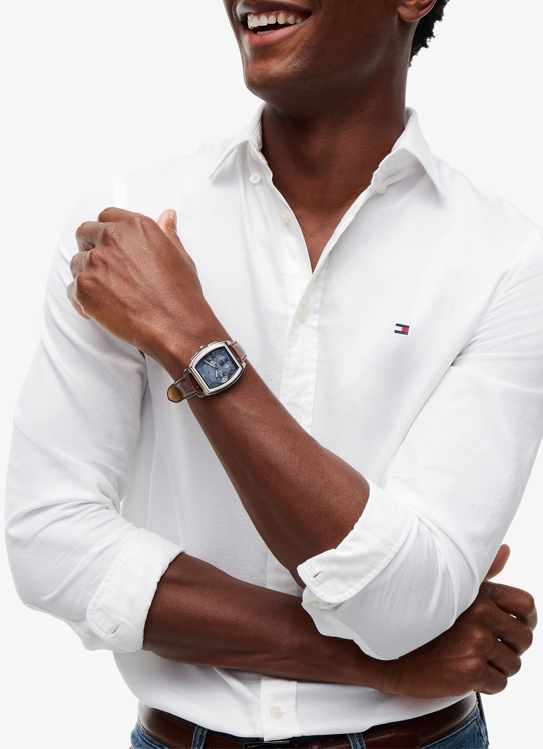 Tommy Hilfiger Regular fit overhemd met logo - detail 6 wit