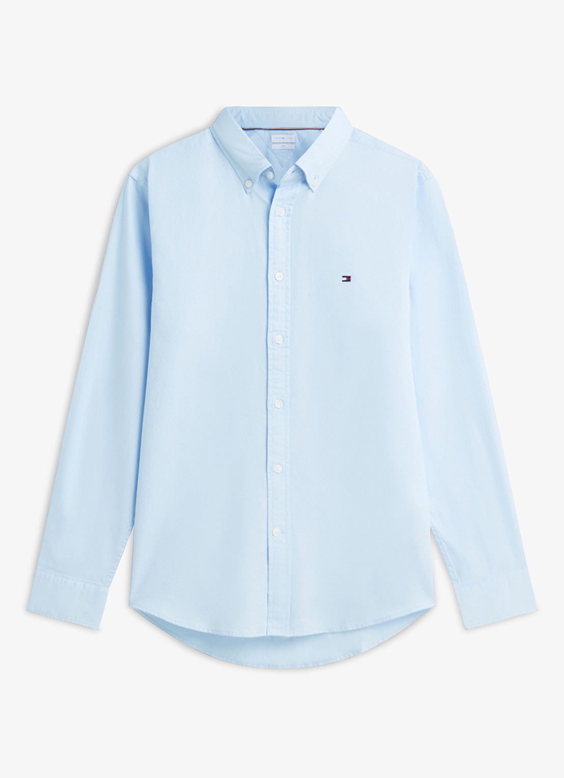 Tommy Hilfiger Regular fit overhemd met logo - voorkant sweet blue-c3q