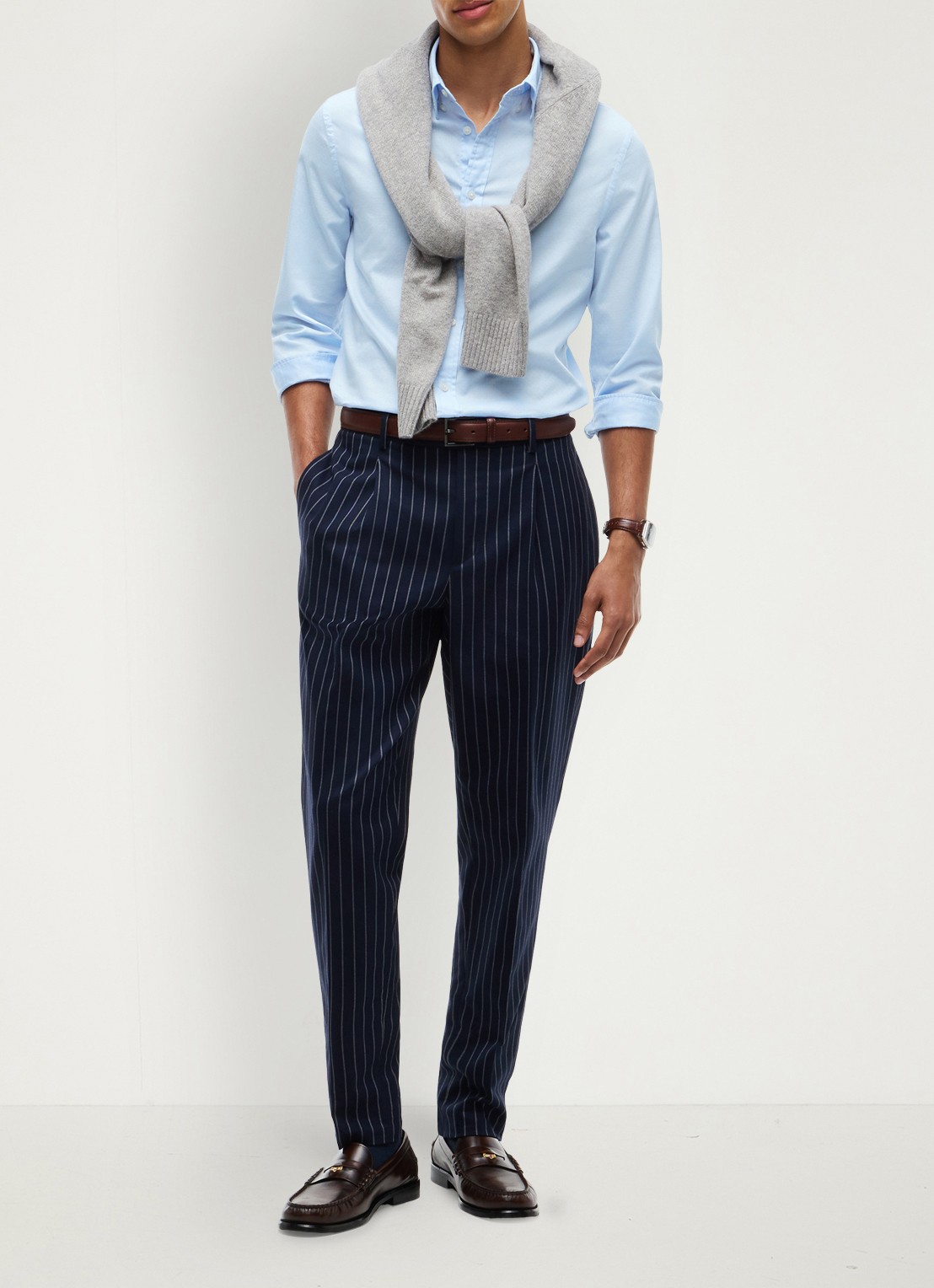 Tommy Hilfiger Regular fit overhemd met logo - voorkant 2 sweet blue-c3q