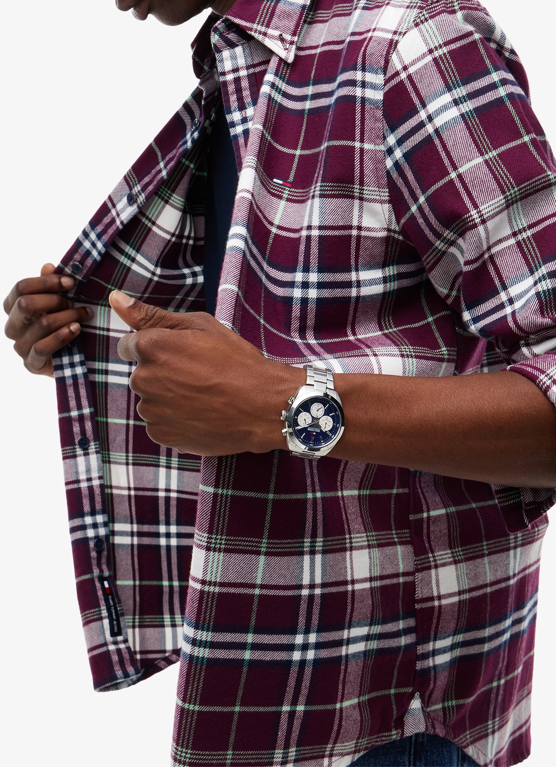 Tommy Hilfiger Regular fit overhemd met ruitdessin - detail 5 rood