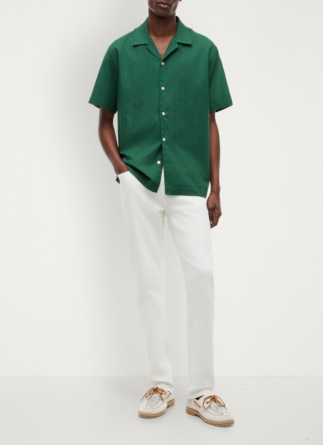 Tommy Hilfiger Regular fit overhemd met ruitdessin - voorkant 5 mosgroen