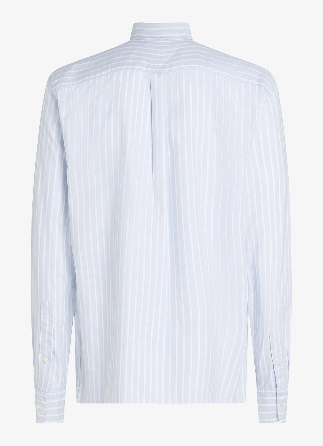 Tommy Hilfiger Regular fit overhemd met streepprint en borstzak - detail 5 lichtblauw