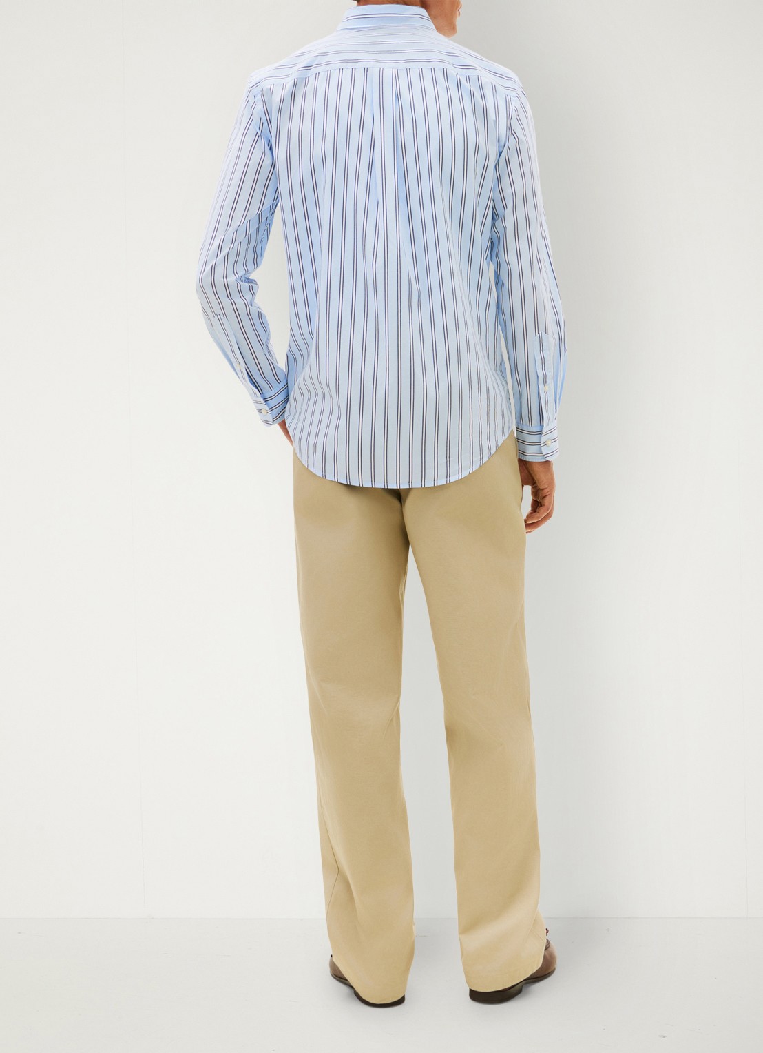 Tommy Hilfiger Regular fit overhemd met streepprint - achterkant lichtblauw