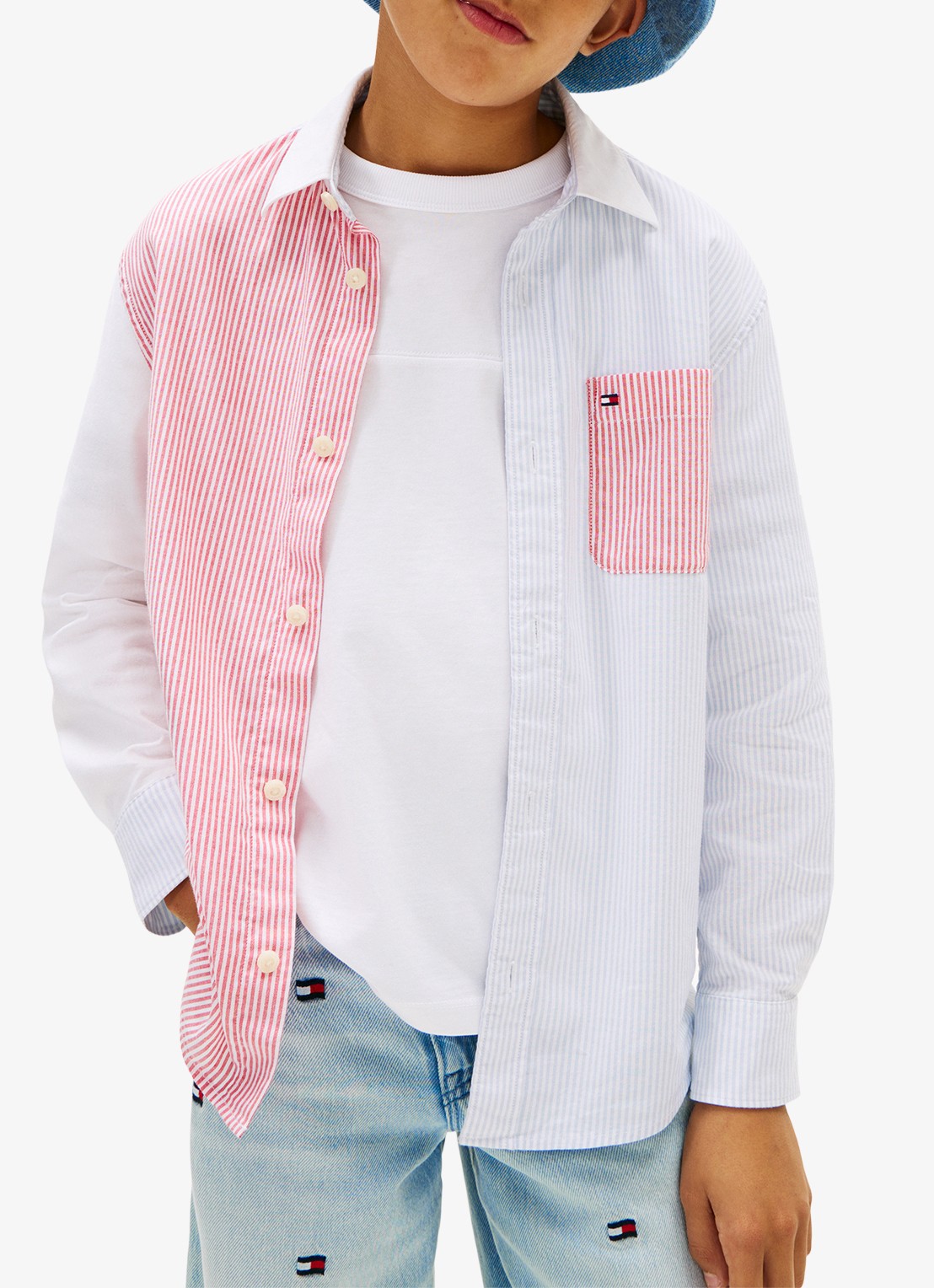 Tommy Hilfiger Regular fit overhemd met streepprint - detail 4 rood