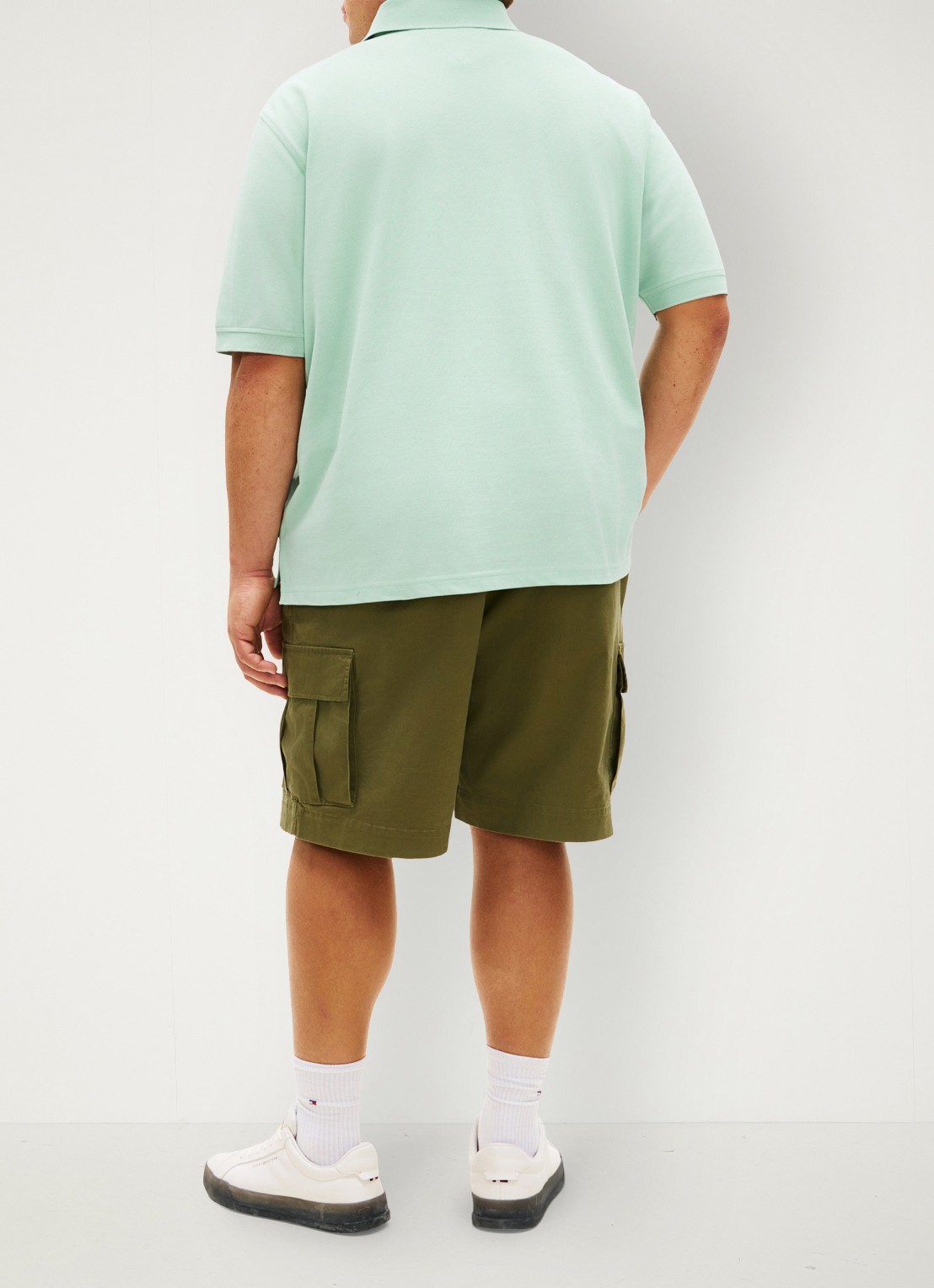 Tommy Hilfiger Regular fit polo in katoenblend - achterkant 3 mint