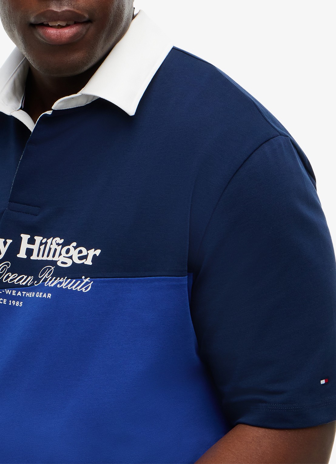 Tommy Hilfiger Regular fit polo met colour blocking - detail 4 multicolor