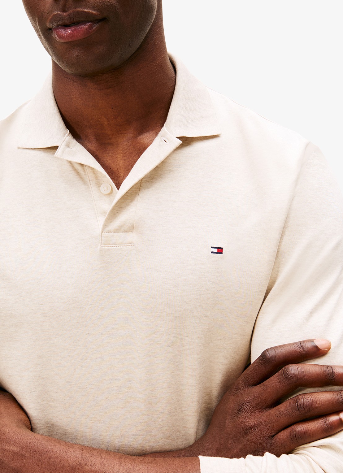 Tommy Hilfiger Regular fit polo met logo - detail 2 beige