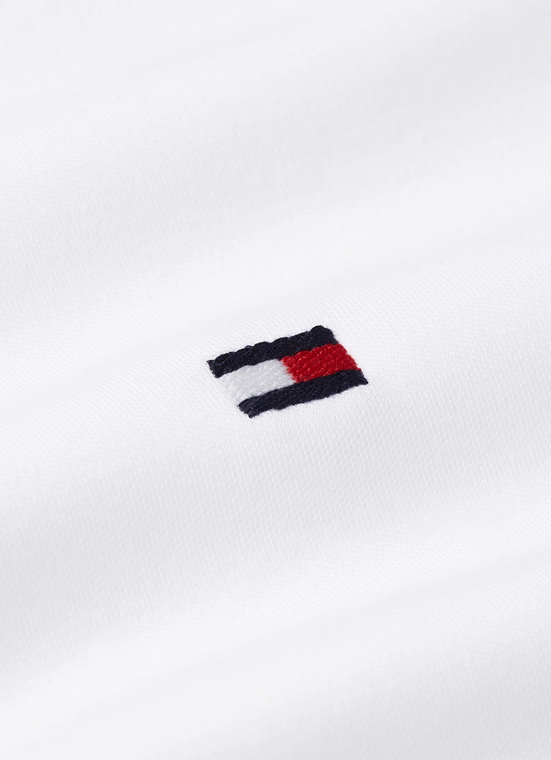 Tommy Hilfiger Regular fit polo met logoborduring - detail 6 wit