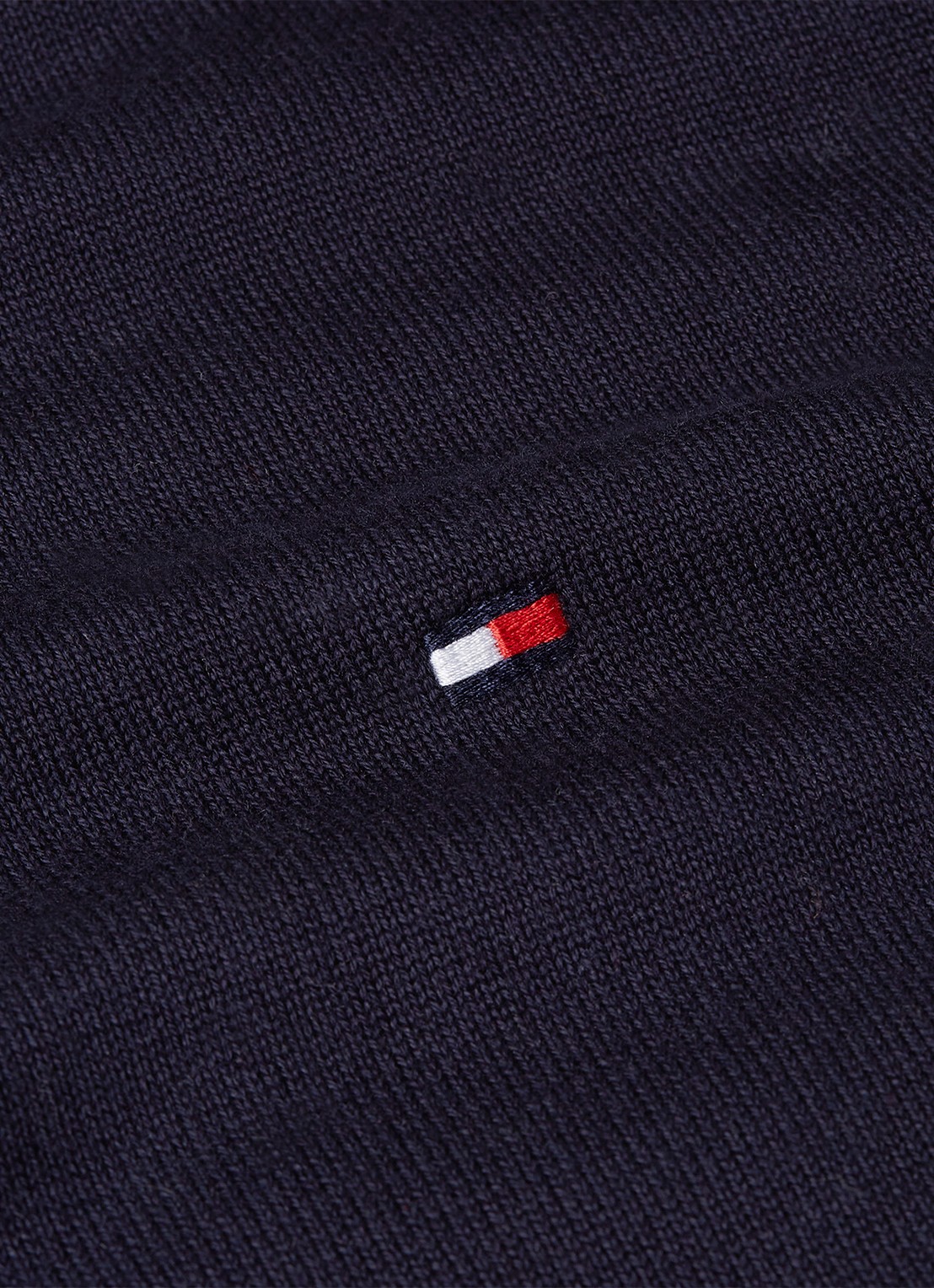 Tommy Hilfiger Regular fit polo met logoborduring - detail 4 blauw