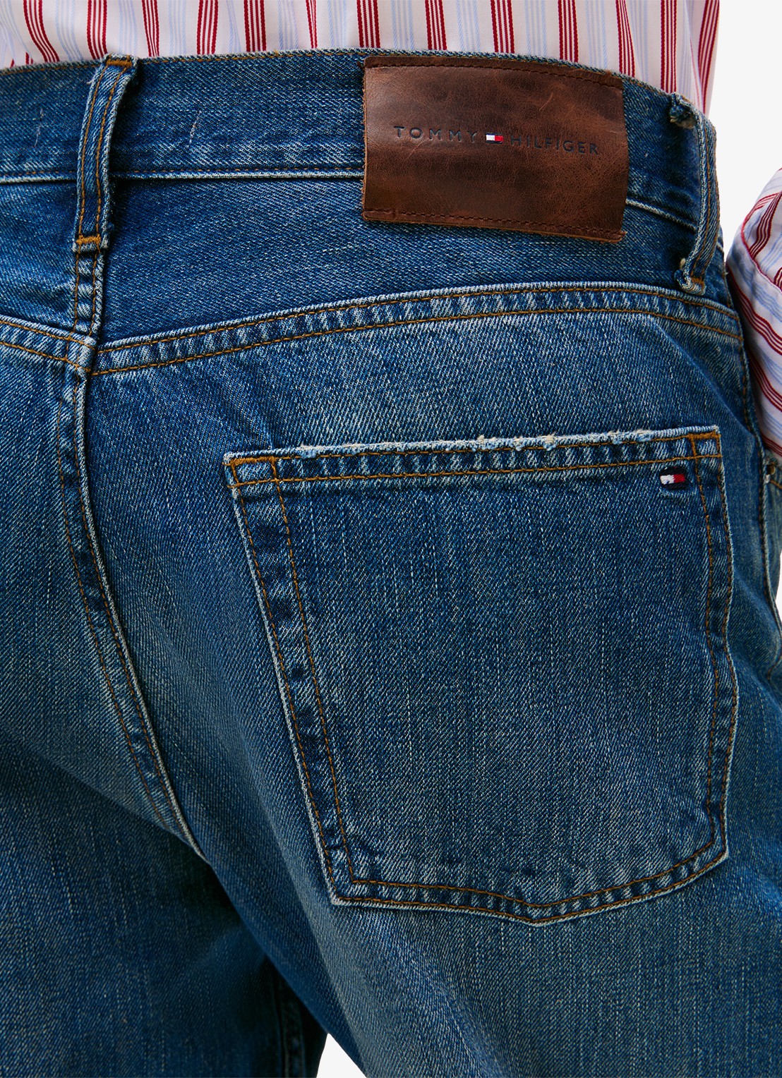 Tommy Hilfiger Relaxed fit jeans met steekzakken - detail 4 indigo