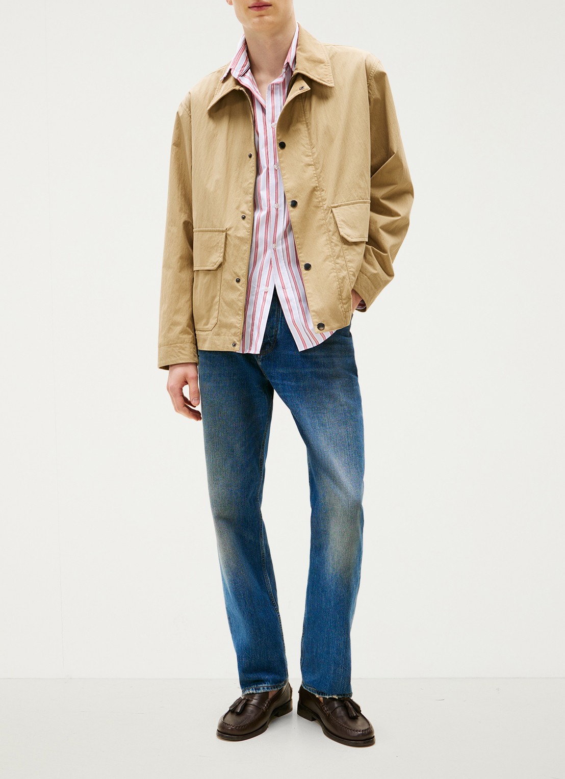 Tommy Hilfiger Relaxed fit jeans met steekzakken - voorkant 2 indigo