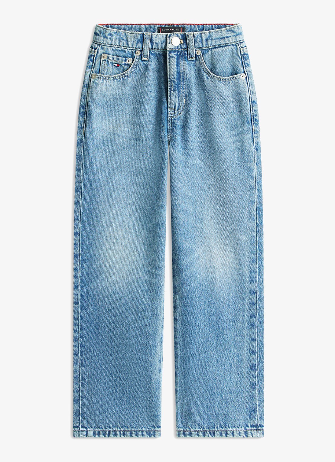 Tommy Hilfiger Relaxed fit jeans met steekzakken - voorkant 4 blauw