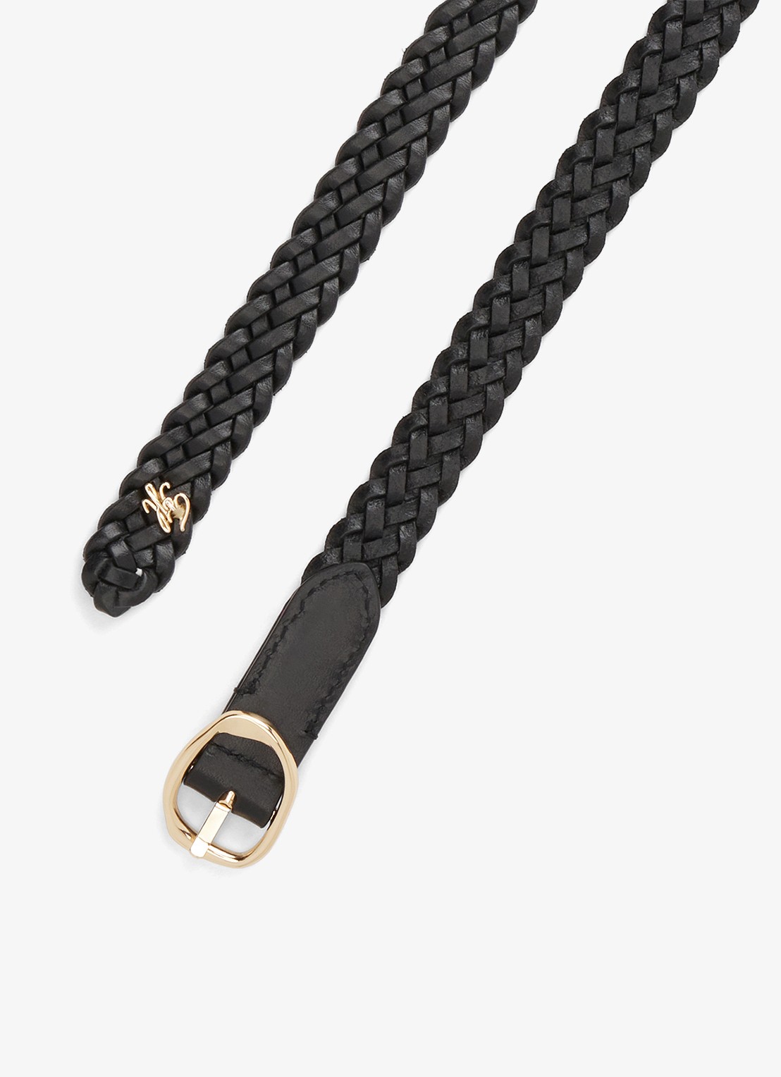 Tommy Hilfiger Riem met gevlochten detail - detail 3 zwart
