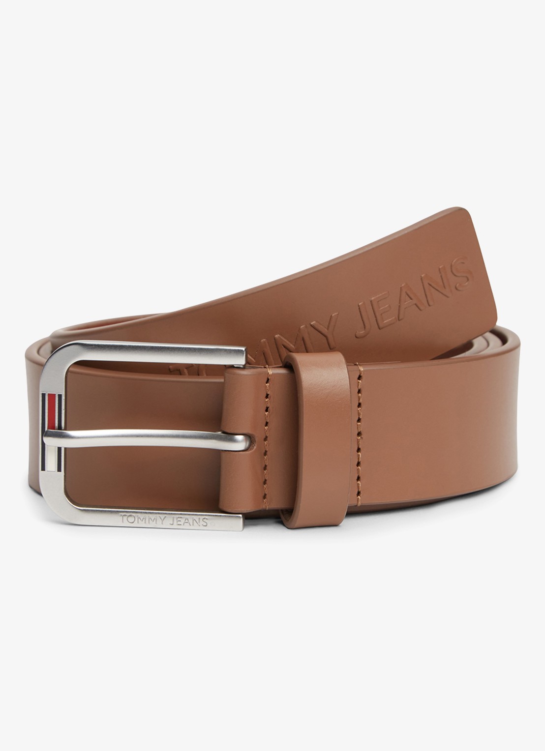 Tommy Hilfiger Riem met logo - detail 3 cognac