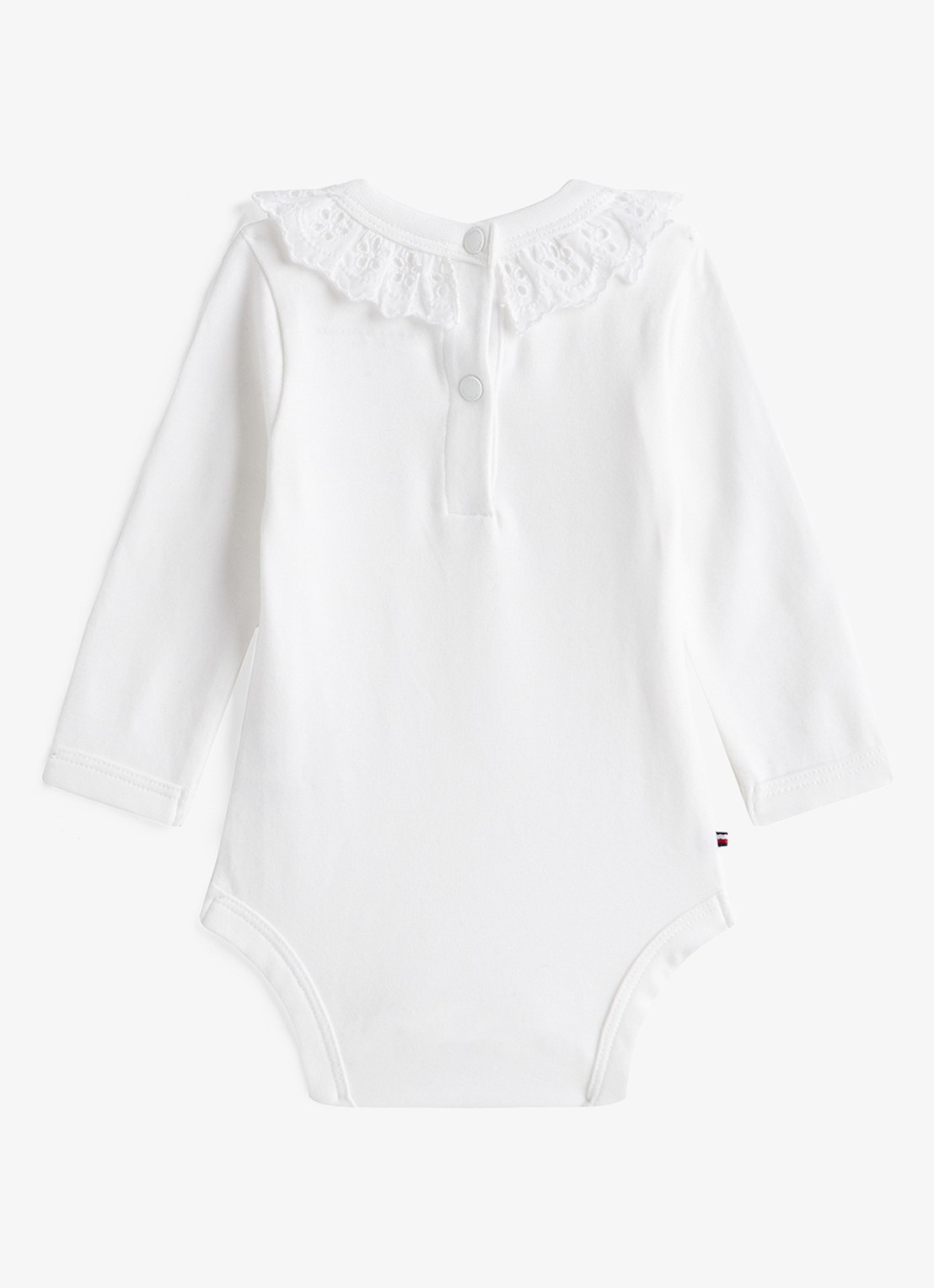 Tommy Hilfiger Romper met ruches - achterkant wit