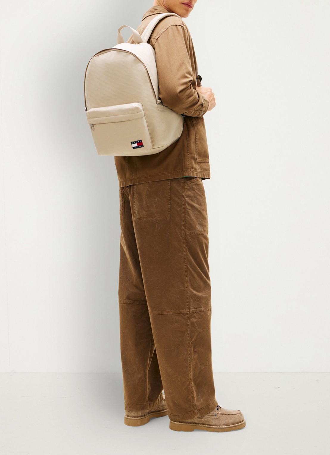 Tommy Hilfiger Rugzak met logo - voorkant 5 grijs