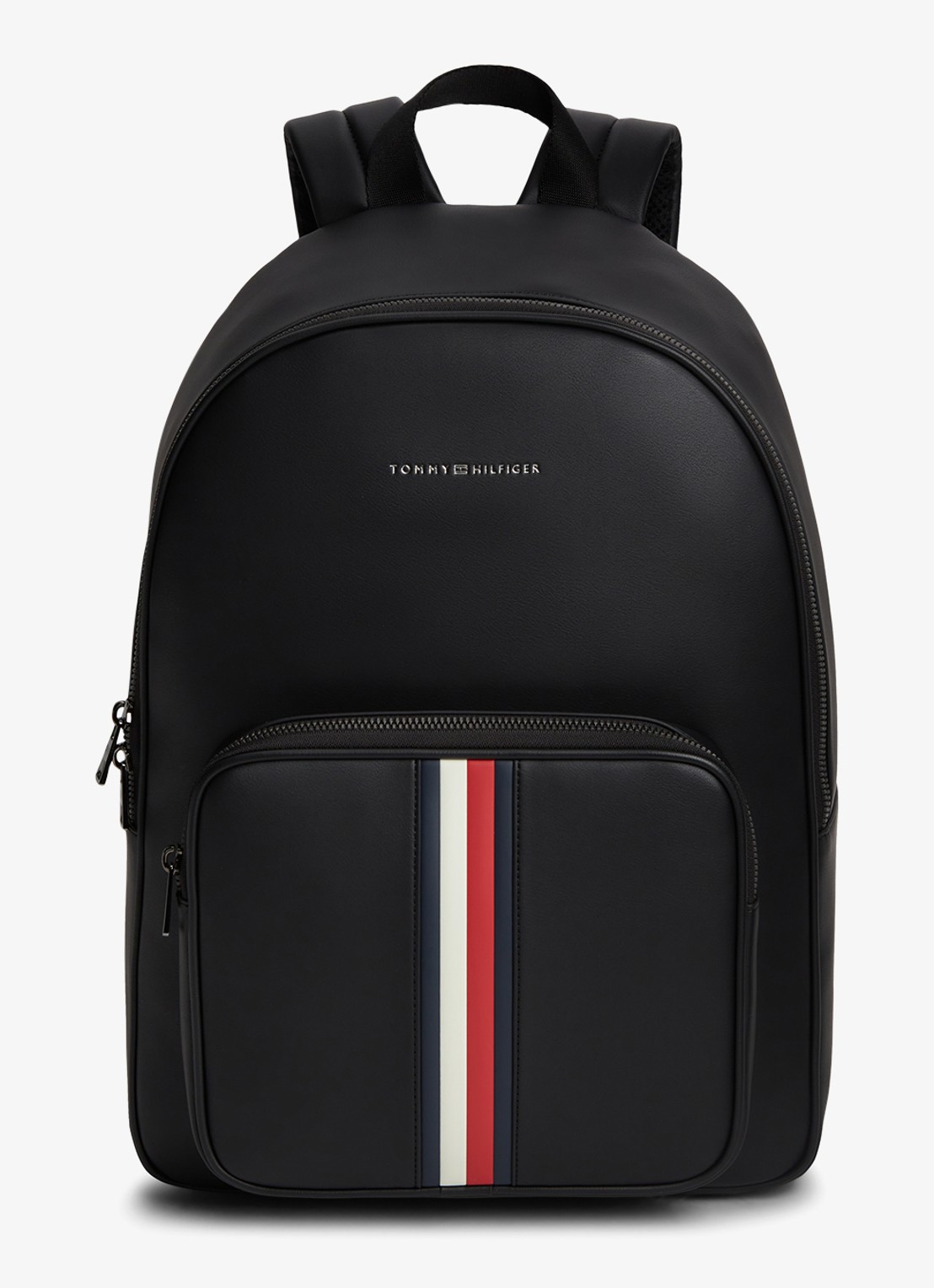 Tommy Hilfiger Rugzak met logo - voorkant 2 diepzwart