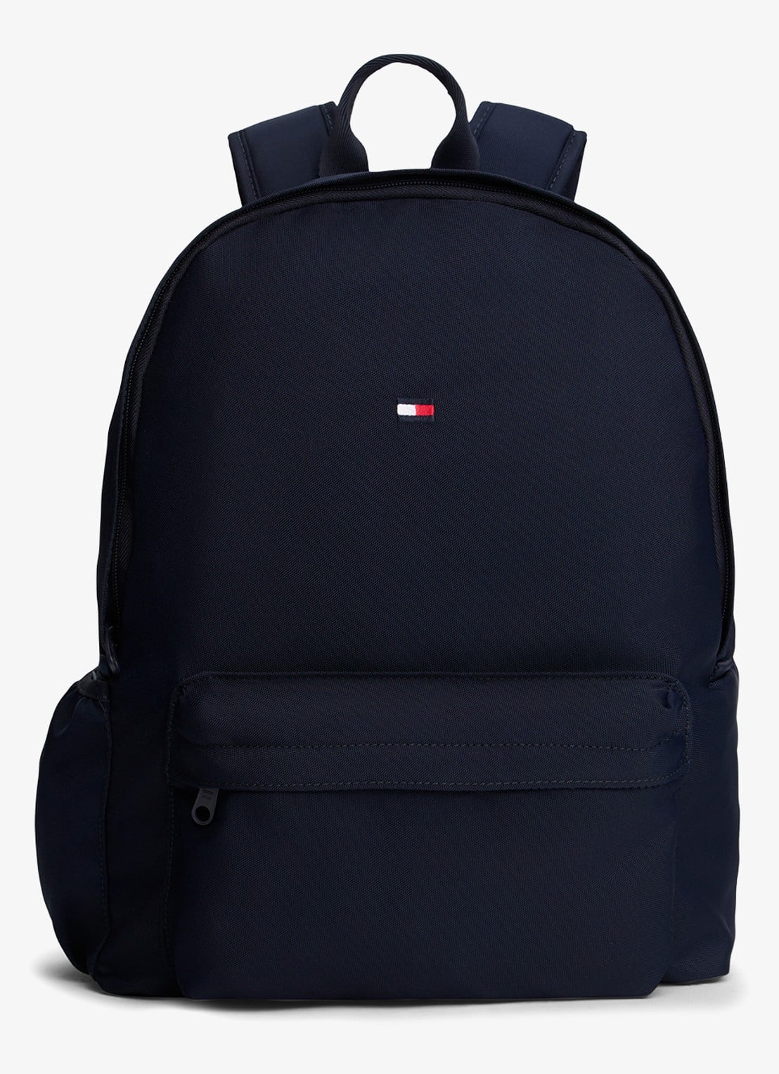 Tommy Hilfiger Rugzak met logoborduring - voorkant blauw