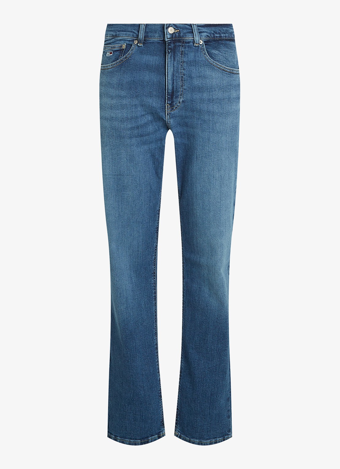 Tommy Hilfiger Ryan slim fit jeans met medium wassing - voorkant indigo