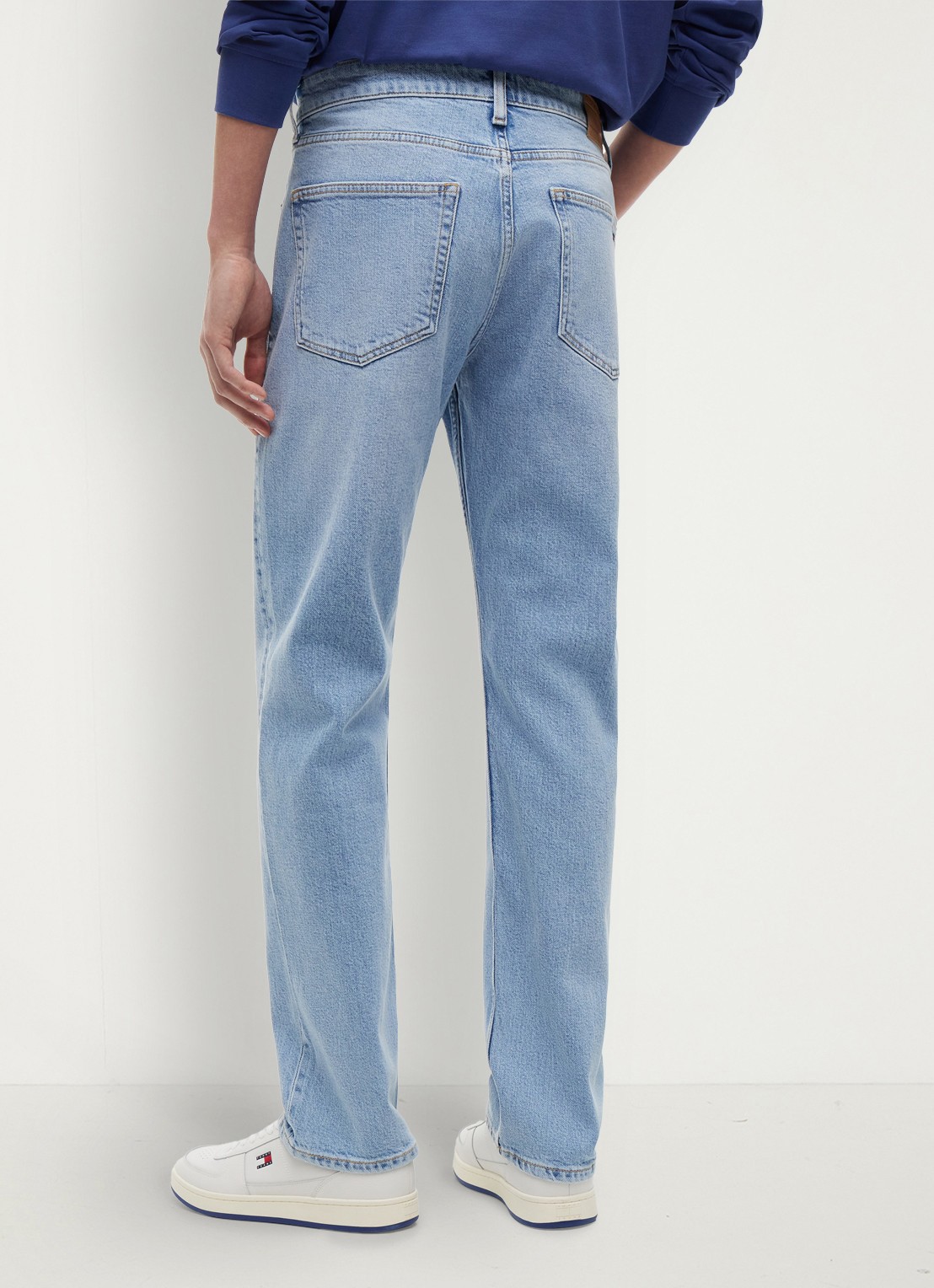 Tommy Hilfiger Ryan slim leg jeans met steekzakken - achterkant 3 denim