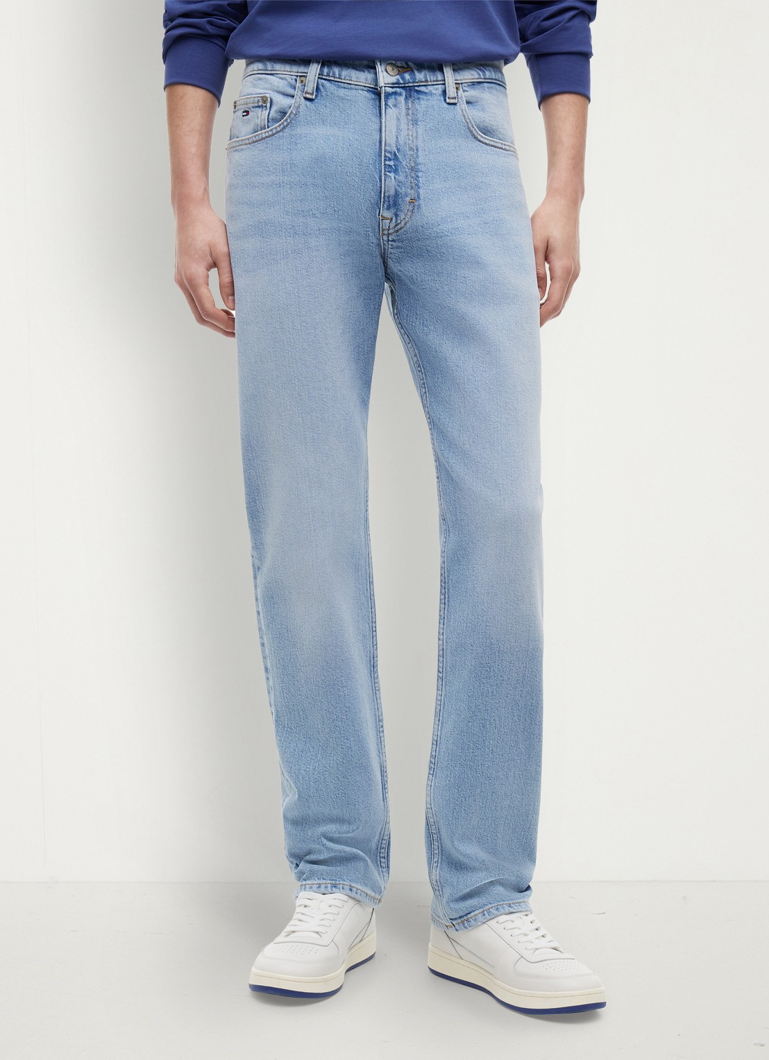 Tommy Hilfiger Ryan slim leg jeans met steekzakken - detail 4 denim