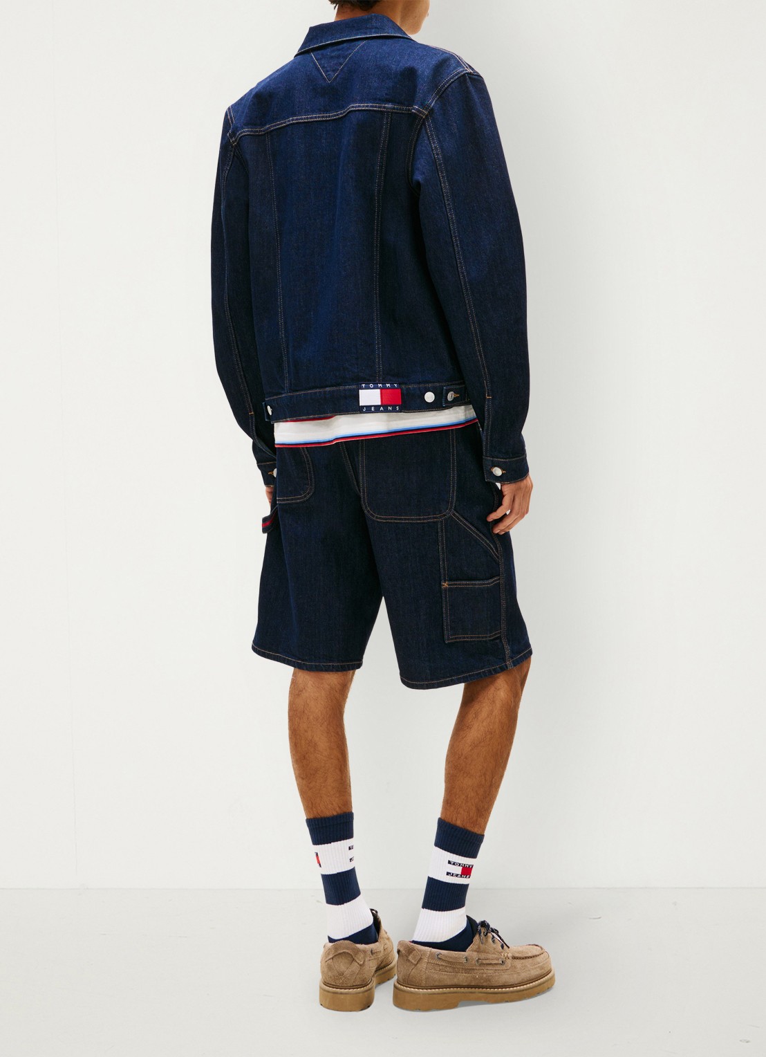 Tommy Hilfiger Ryan Trucker spijkerjas met steekzakken - achterkant 5 donkerblauw