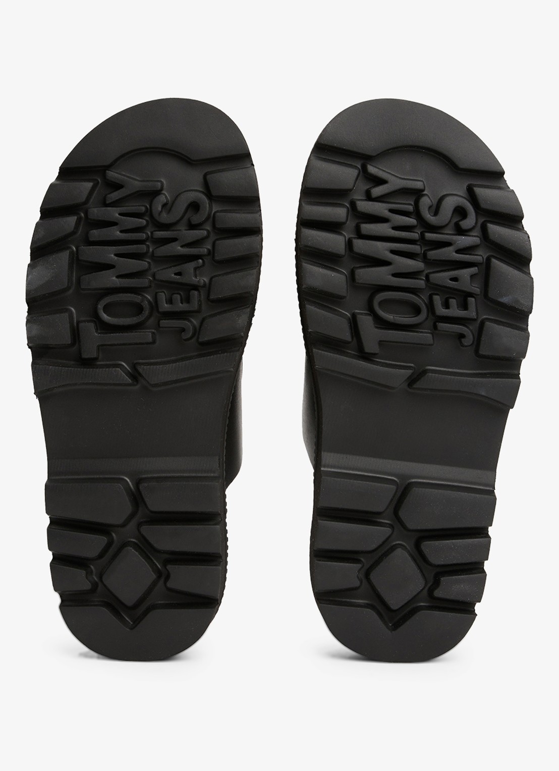 Tommy Hilfiger Sandalen van leer - detail 3 zwart