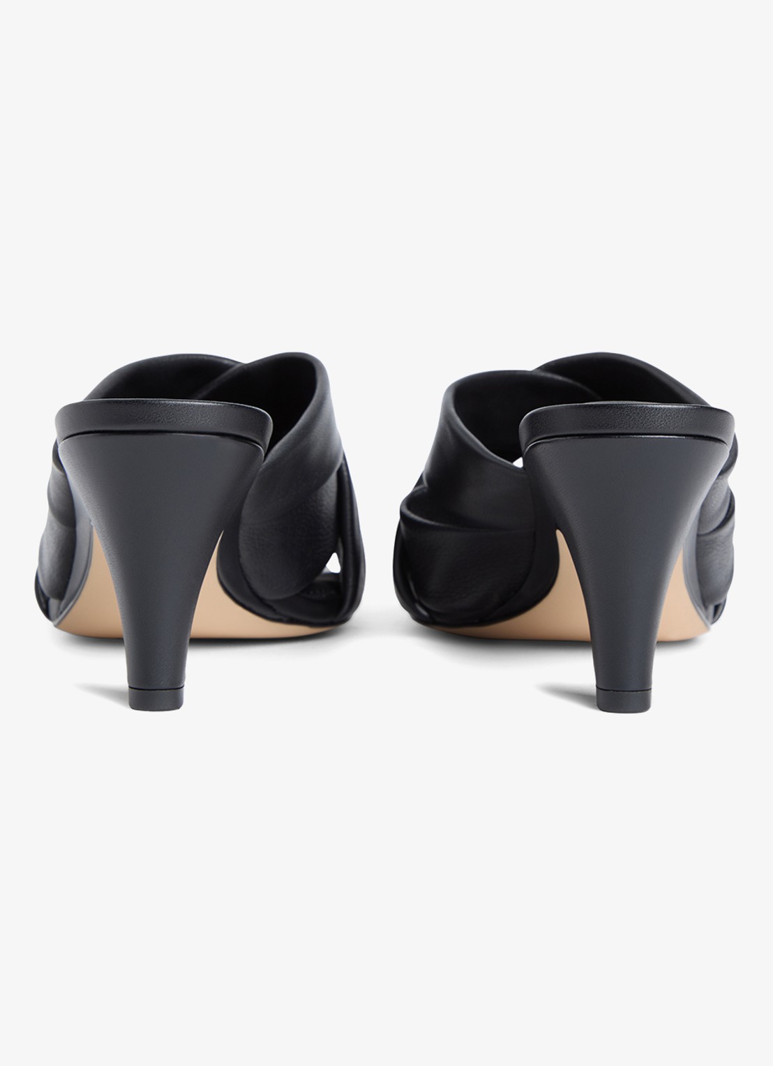 Tommy Hilfiger Sandalette met logo - achterkant zwart