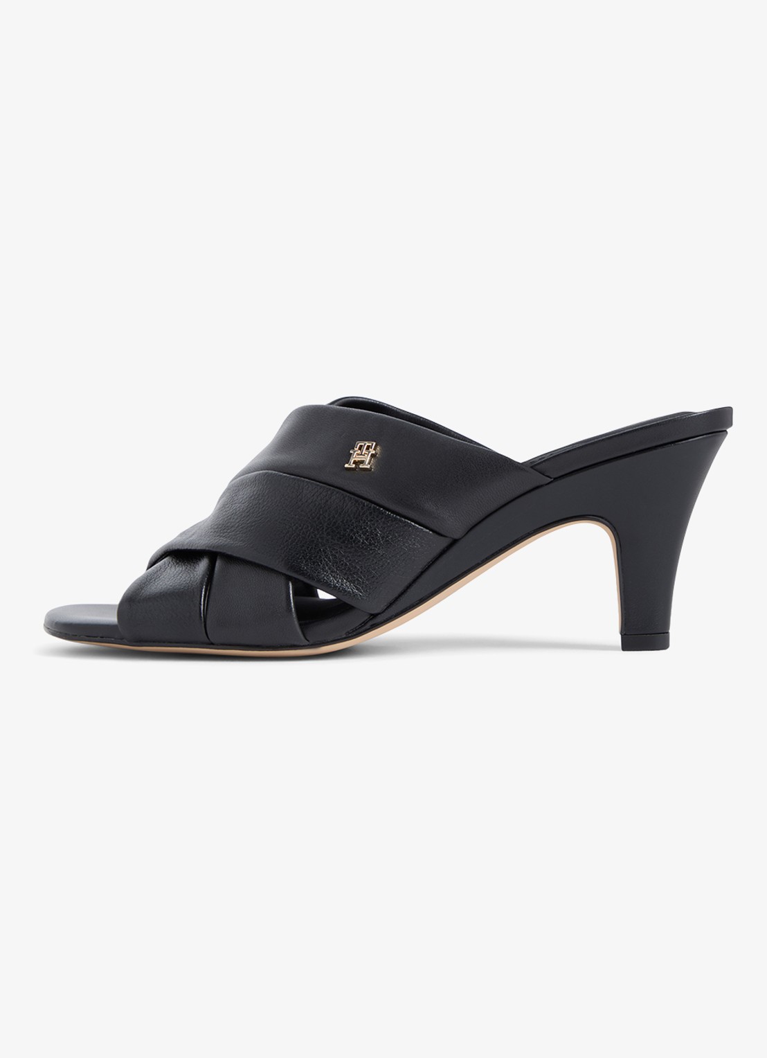 Tommy Hilfiger Sandalette met logo - detail 3 zwart
