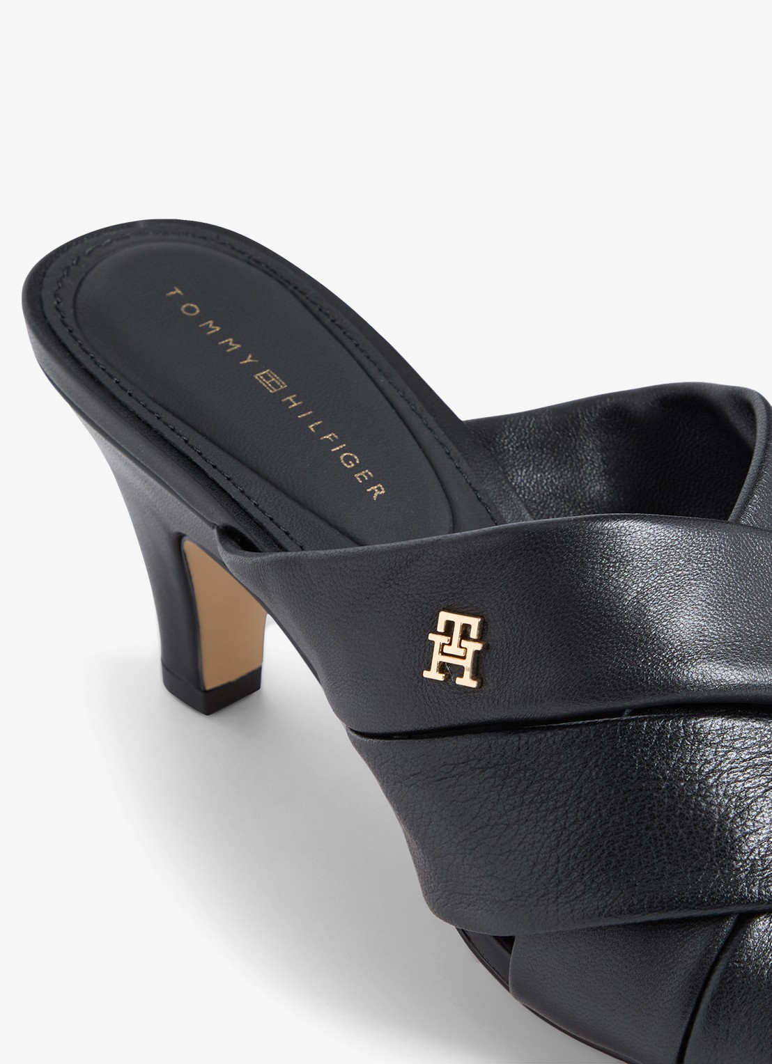 Tommy Hilfiger Sandalette met logo - detail 6 zwart