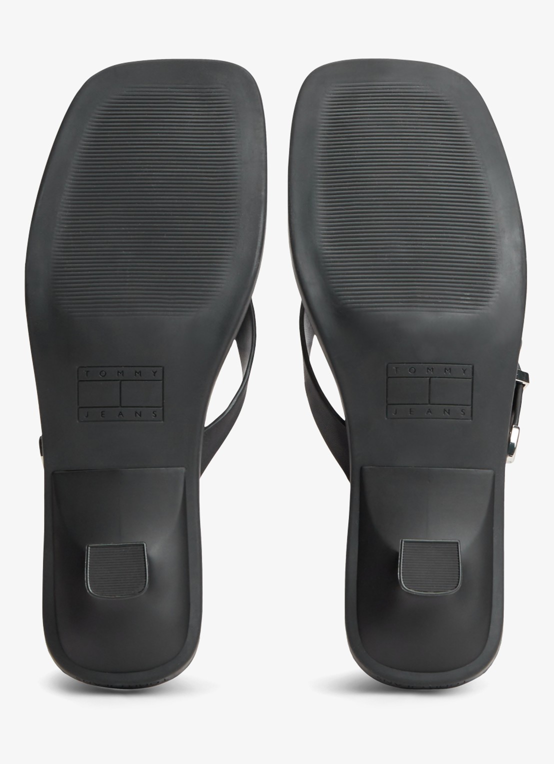 Tommy Hilfiger Sandalette van leer - detail 4 zwart