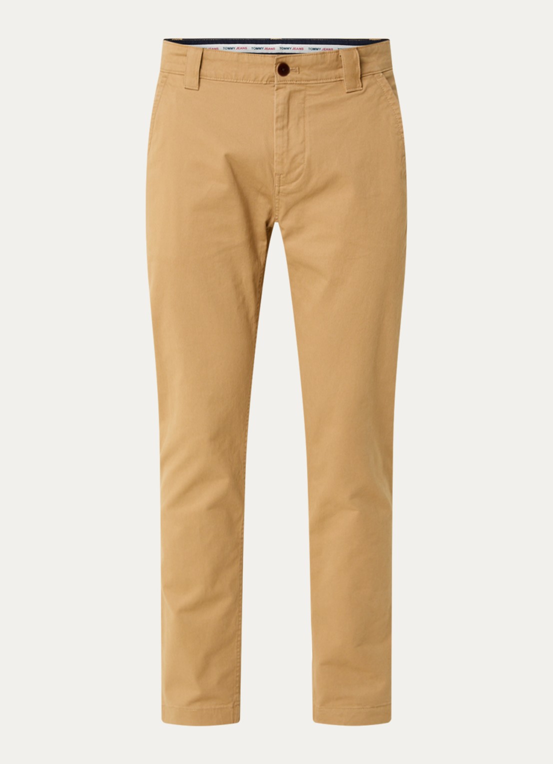 Tommy Hilfiger Scanton slim fit chino met steekzakken - voorkant 5 camel