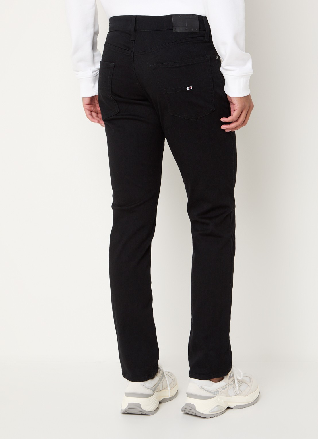 Tommy Hilfiger Scanton slim fit jeans met gekleurde wassing - achterkant zwart