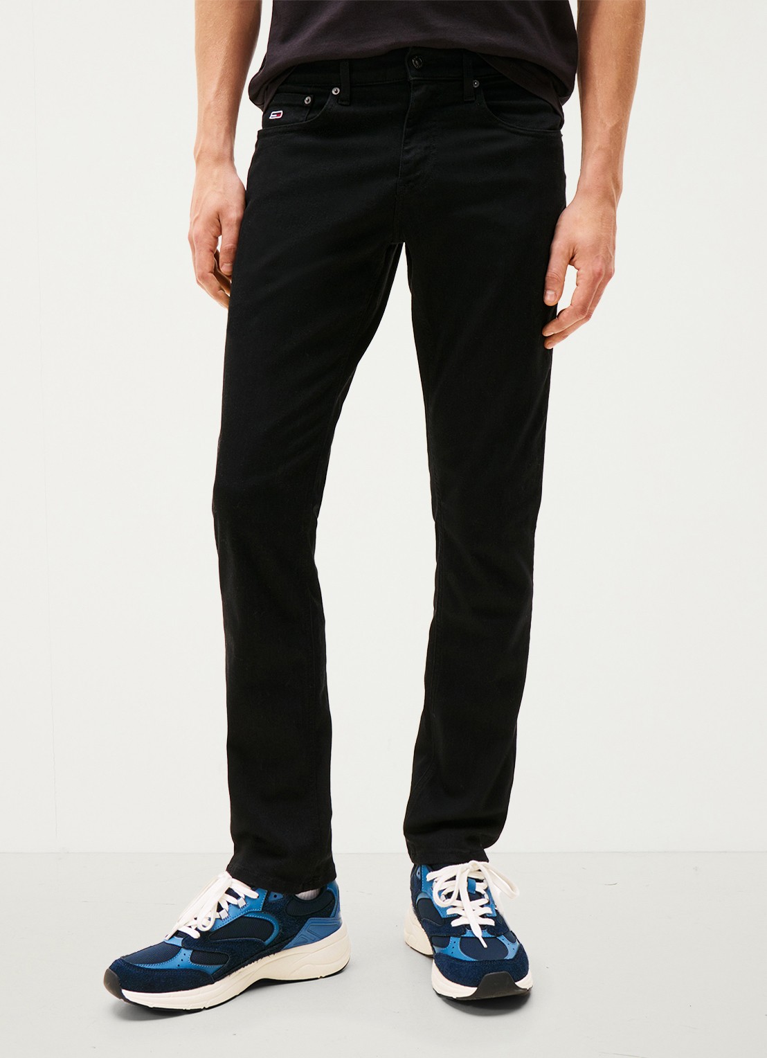 Tommy Hilfiger Scanton slim fit jeans met gekleurde wassing - detail 8 zwart