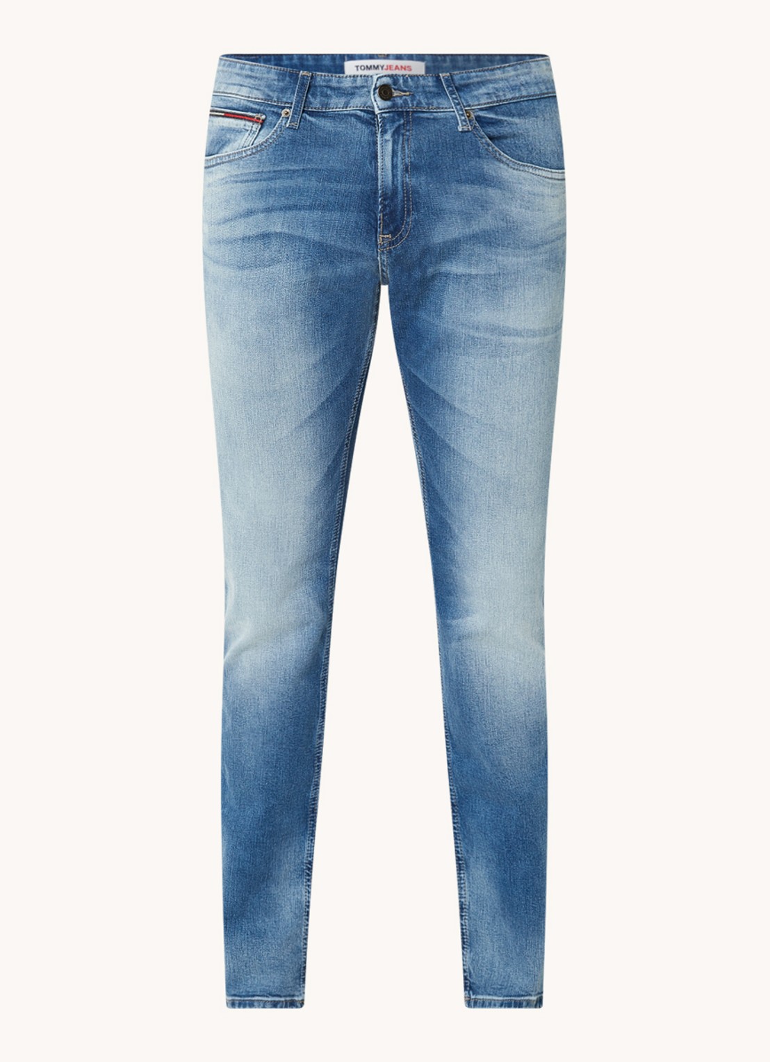 Tommy Hilfiger Scanton slim fit jeans met medium wassing - voorkant 4 blauw