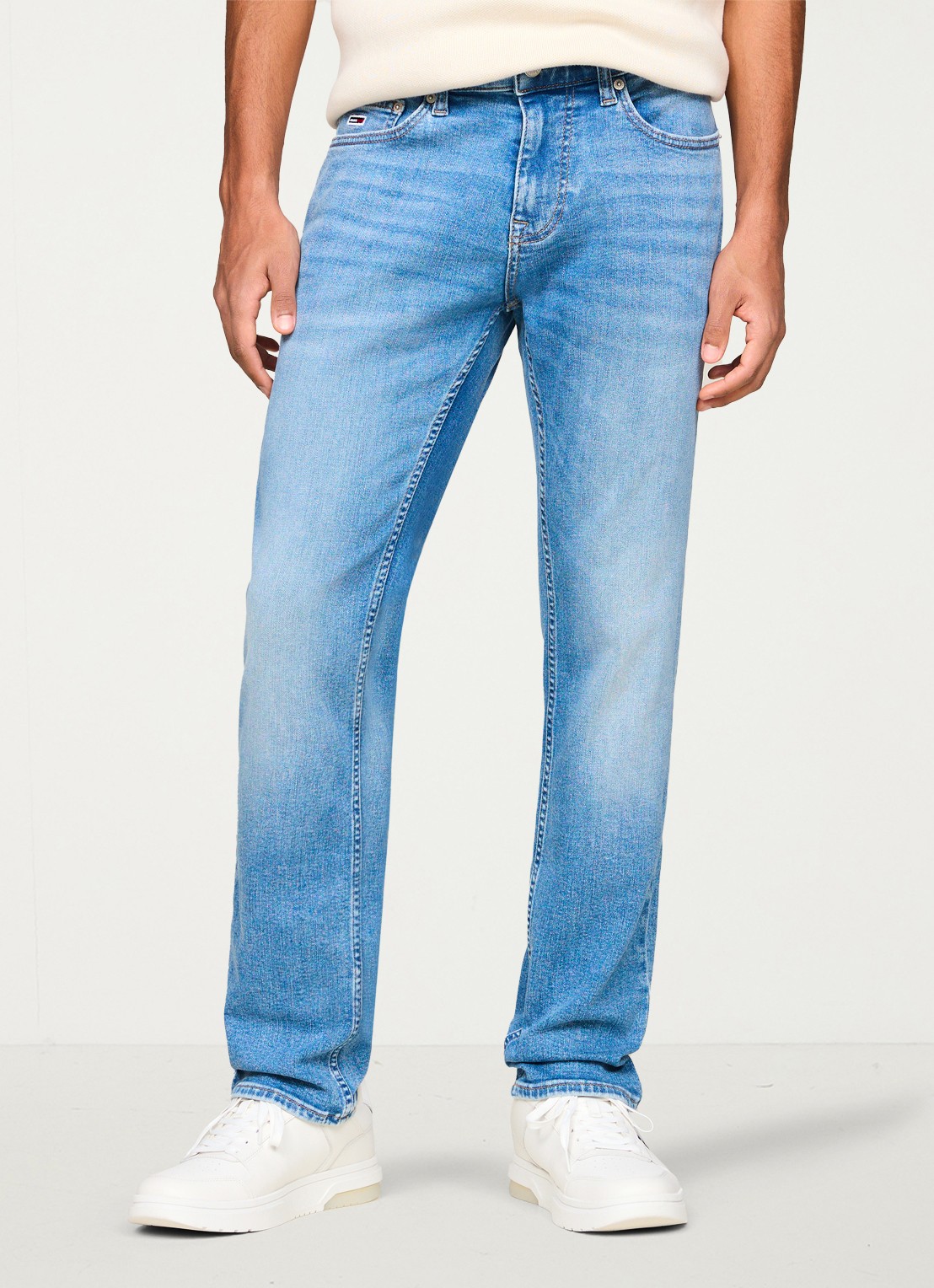 Tommy Hilfiger Scanton slim fit jeans met steekzakken - detail 4 indigo