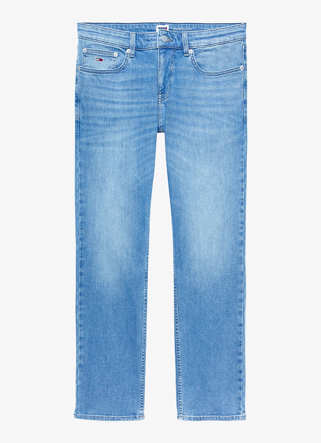 Tommy Hilfiger Scanton slim fit jeans met steekzakken - voorkant 2 indigo