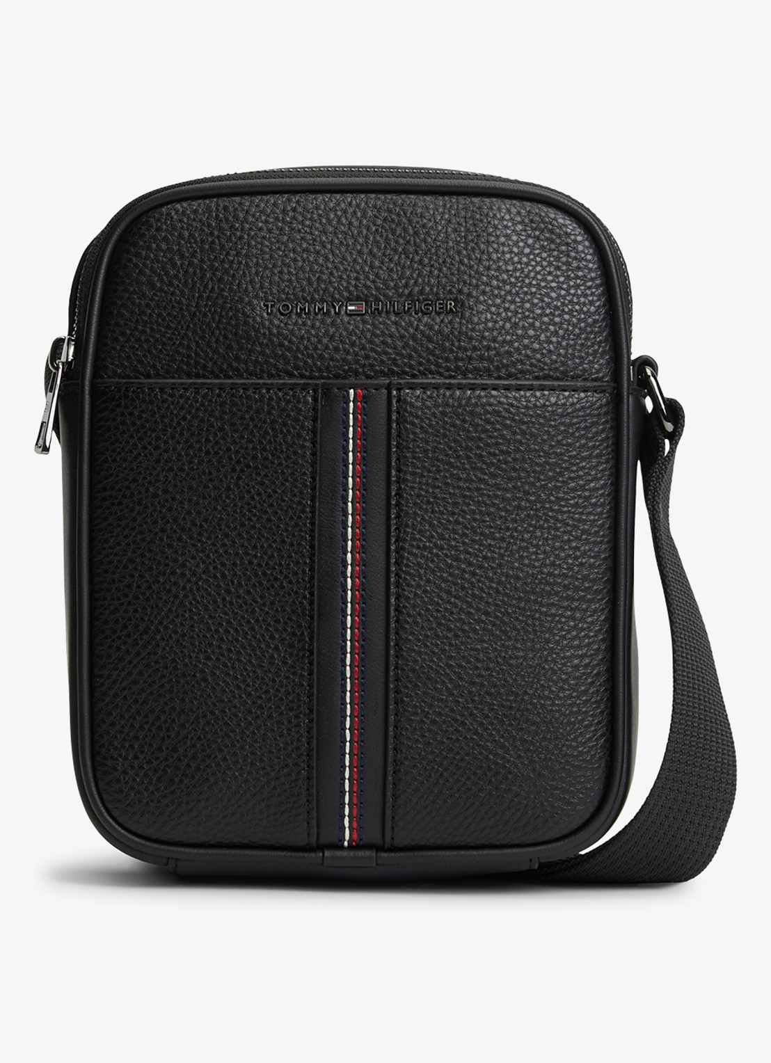 Tommy Hilfiger Schoudertas met logo - voorkant 4 diepzwart