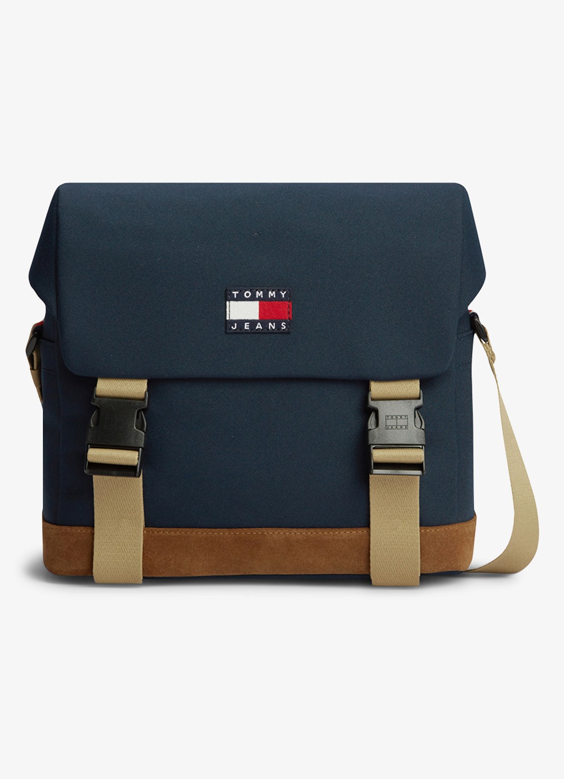 Tommy Hilfiger Schoudertas met logo - voorkant 5 donkerblauw