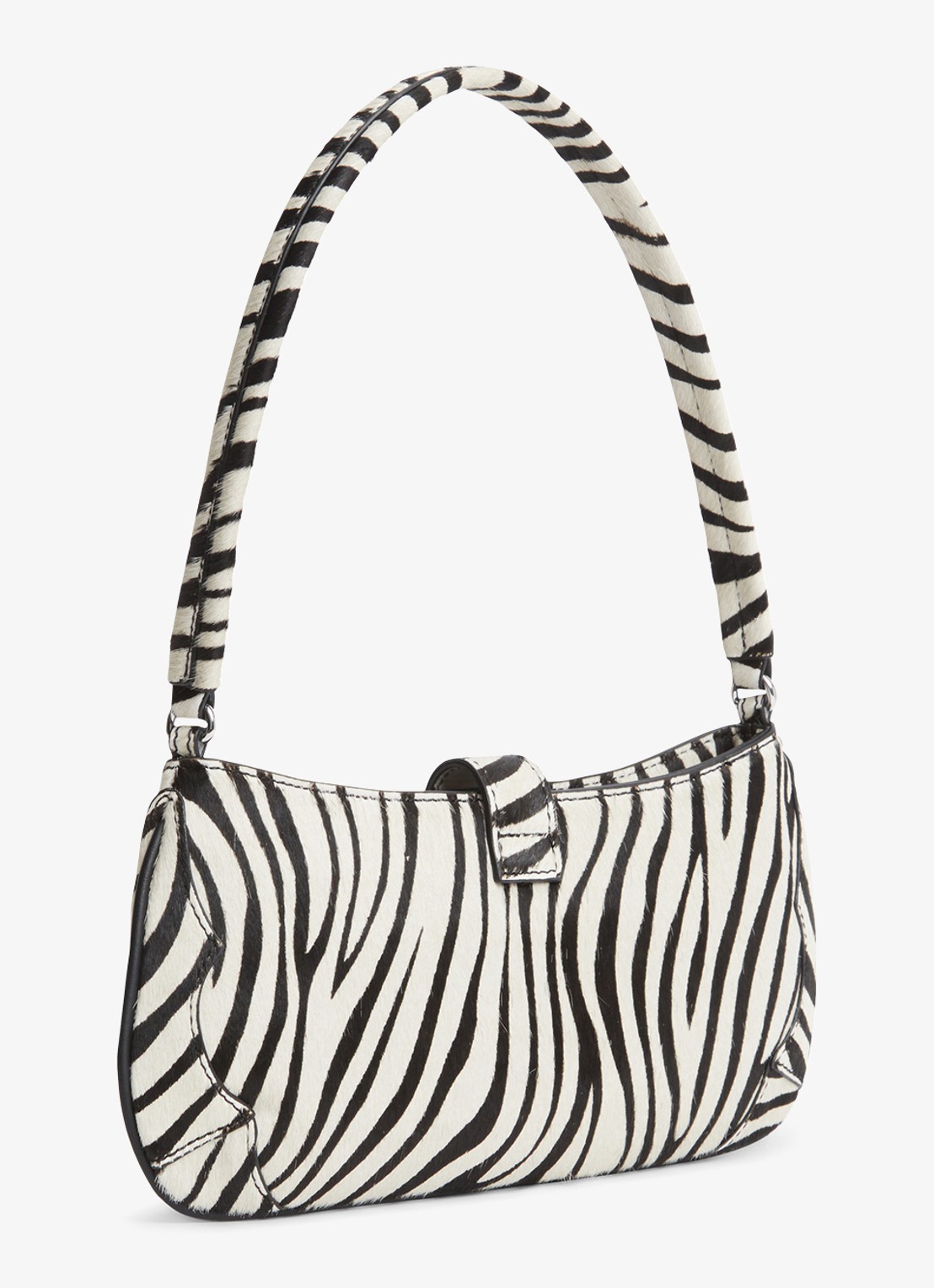 Tommy Hilfiger Schoudertas met zebraprint - achterkant wit
