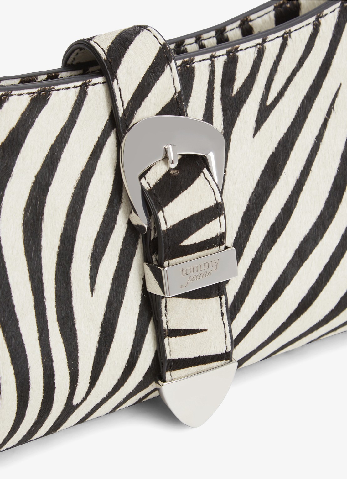 Tommy Hilfiger Schoudertas met zebraprint - detail 4 wit