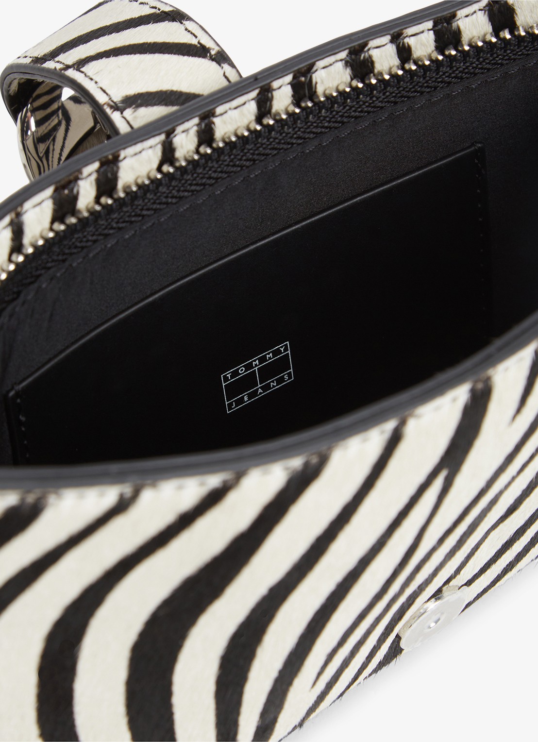 Tommy Hilfiger Schoudertas met zebraprint - detail 5 wit