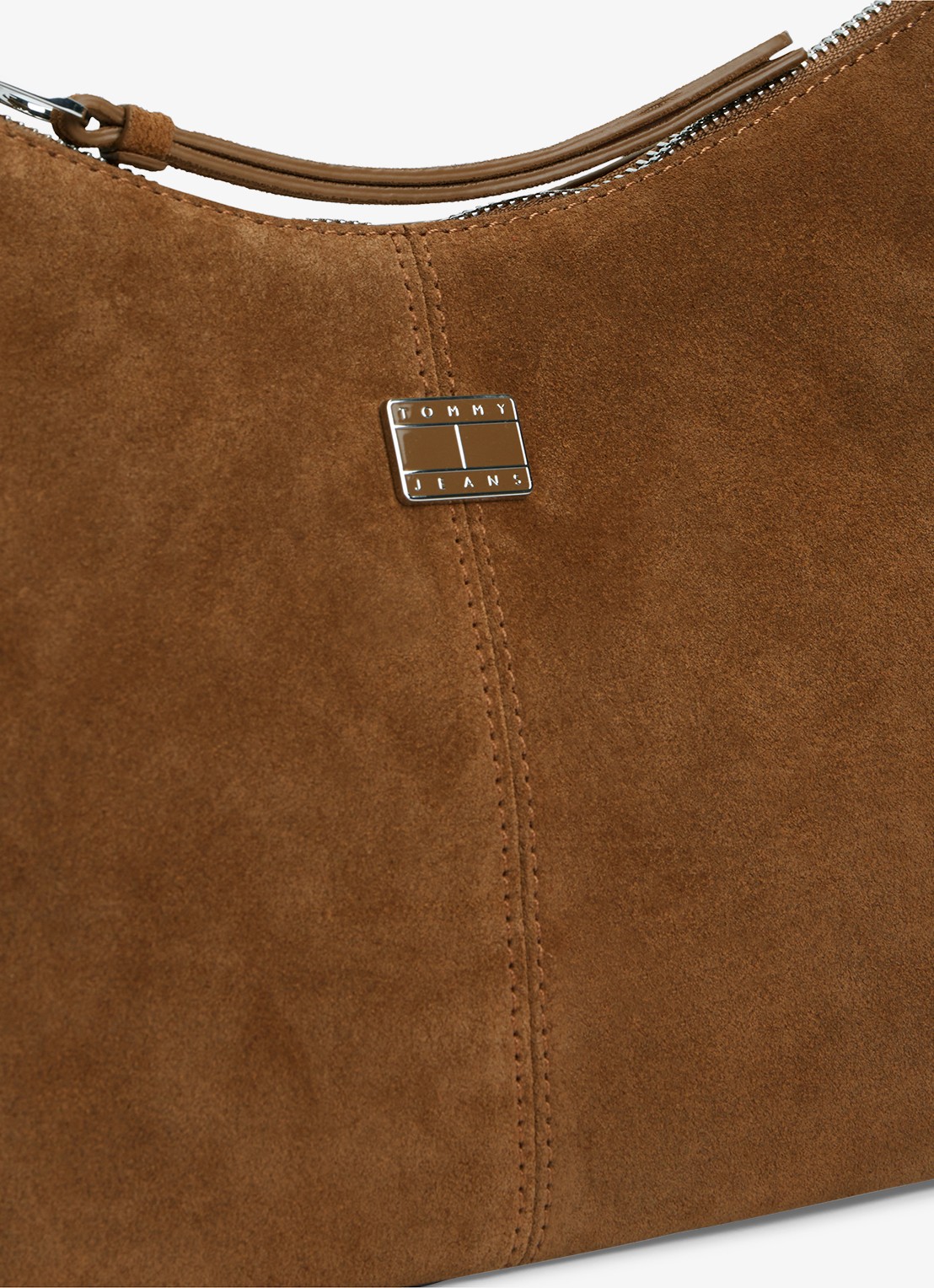 Tommy Hilfiger Schoudertas van leer - detail 5 lichtbruin